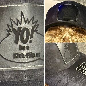 Yo Do a kick-flip!! Skate Trucker Black Camo/Reptile pattern. Richardson 112